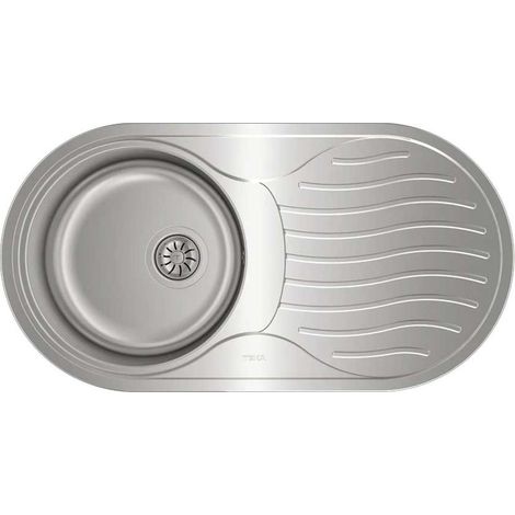 Teka DR-80 1C 1E DCHA - Fregadero De Cocina Acero 1Ø Inox 45 Cm 1 Cubeta 1 Escurridor