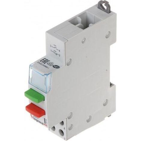 Interruttore doppio monostabile modulare 1NO 1NC 20A 250V AC LP432 412916