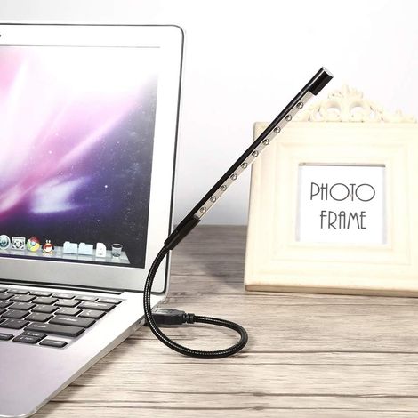HEEPDD Mini Lampe LED USB Flexible, de Lecture en Métal Pliable (1/4)