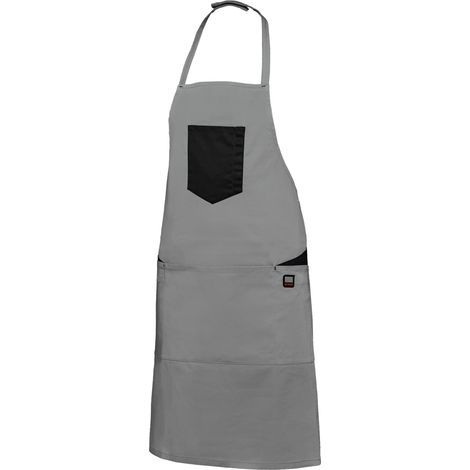GREMBIULE NILO CON TASCONE TG.UNICA GRIGIO