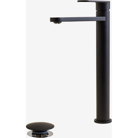 Set de grifo de lavabo en latón Alameda y válvula de desagüe para lavabo tipo Click-Clack en acero inoxidable y latón Orveta SKLUM             
