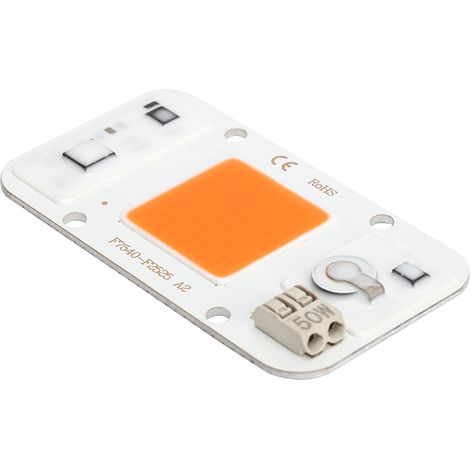 Lampe de croissance végétale LED 50W, puce intégrée haute tension 220V, source lumineuse sans driver, spectre complet pour plantes, ampoule horticole efficace. (1/5)