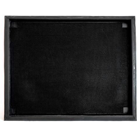 Felpudo DESINFECTANTE de caucho en picos para depositar desinfectante. Medidas 80 x 60 cm. Adecuado para tráfico intenso. El mejor felpudo desinfectante del mercado. (1/3)