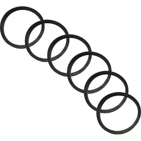 6 Pièces Joints de Caoutchouc, Joints Toriques en Caoutchouc Plats, Rondelles de Tuyau de Drainage, Joint pour vidage OD 45mm, ID 39mm (1/5)