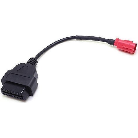 Câble de diagnostic compatible OBD pour moto avec connecteur 6 broches, adaptateur 6 broches vers OBD2 16 broches (1/5)