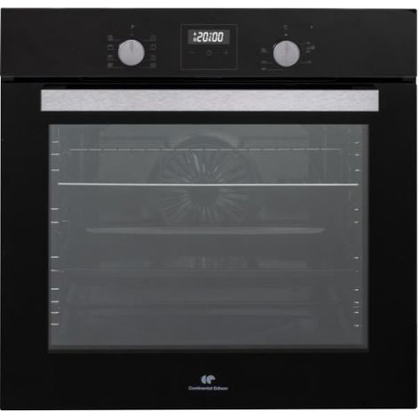 Four encastrable catalyse - chaleur pulsée - CONTINENTAL EDISON - F80CBIX - Noir et inox - L59,5 x H59,6 x P 54,68cm (1/5)