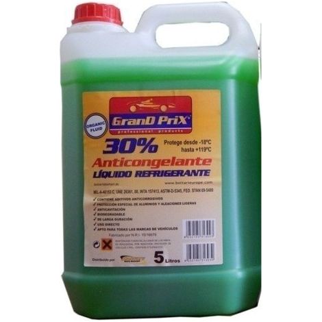 Anticongelante Coche Refr. 5Lt 30% -18 Ver 5 Lt Bottari