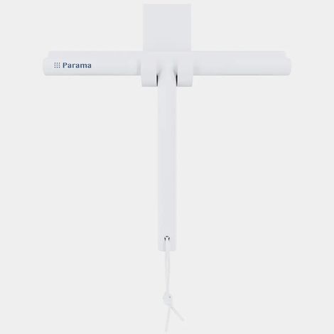 Tergivetro in silicone bianco con anima in acciaio inox e gancio per box doccia Tergi (1/4)