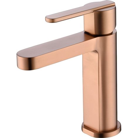 Waschbeckenmischer Rom Gebürstetes Roség Cm 16,6x4,8x15 Imex Imex Bdr001 1orc