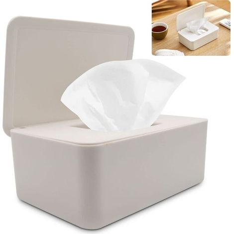 Aufbewahrungsbox für Babyfeuchttücher – BPA-freies PVC – Frischeerhaltende Gummidichtung – Fassungsvermögen: 100 Blatt – Elegantes Design (1/5)
