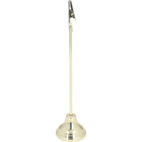 Support de Numéro de Table Solide et Durable, Porte-Carte Résistant pour Événements, Mariage ou Bureau, Procédé d'Électrozingage Doré (1/5)
