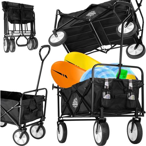 Faltbarer Strandwagen Magnum Schwarz