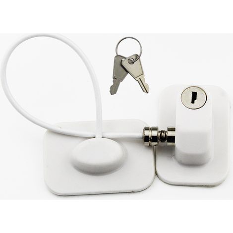 Verrou de réfrigérateur avec clé, compartiment réfrigérateur, sécurité enfant, fenêtre, porte, tiroir (1/5)