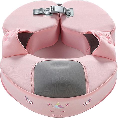Mambobaby Niedlicher Baby-Schwimmring, Hüftschwimmring, nicht aufblasbarer Baby-Schwimmring, Schwimmtrainer-Schwimmring – ohne abnehmbares Sonnendach – Rosa
