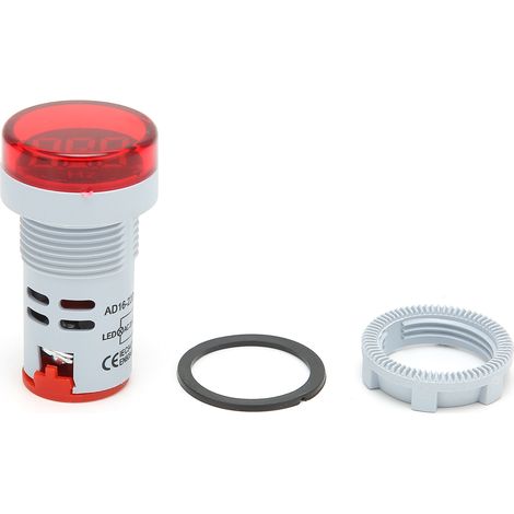 Compteur de fréquence AD16-22DHZ 2075Hz Indicateur lumineux de fréquence pour tableau de bord, moniteur rouge (1/5)