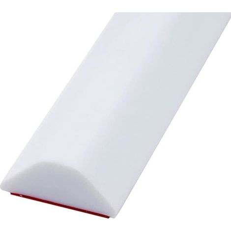 Barrière de douche pliable, seuil de douche en silicone anti-débordement, (100 cm, 1,2 x 2,8 cm, blanc) (1/5)
