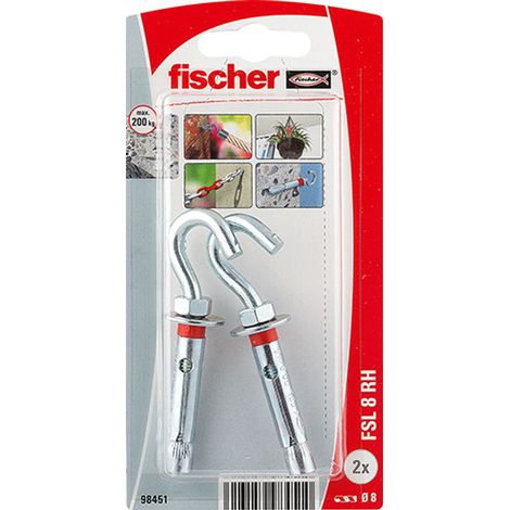 Cheville Metal Crochet Fsl 8 Rh /2k Nv - Fischer