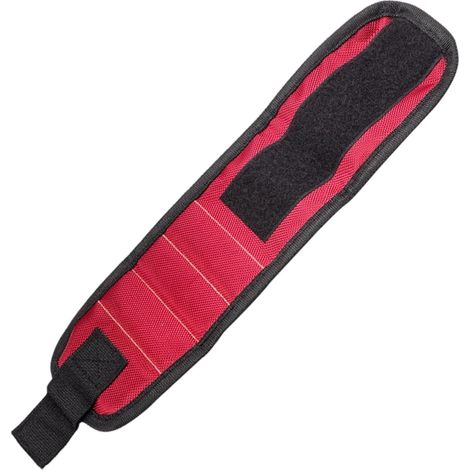 Bracelet à outils magnétique, petit bracelet organisateur, bande de rangement pratique avec aimants puissants, adapté aux vacances, aide-cadeau, outil facile à utiliser pour le nouvel an, l'anniversai (1/5)