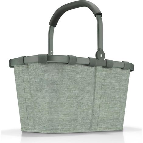 reisenthel Cesta de Compras sólida con Mucho Espacio de Almacenamiento y práctico Bolsillo Interior, diseño Elegante e Impermeable, Frame Twist Sage