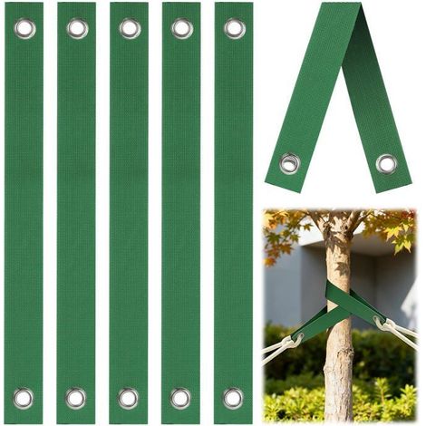 Sangles de Soutien pour Arbre avec œillets, 6 Pièces Sangles d'arbre, Attaches pour Arbres, Sangle Arbre Tuteur pour Jeunes Arbres (1/5)
