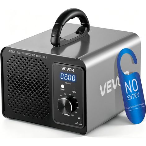 Générateur d'Ozone 36000 mg/h, Purificateur d'Air pour Voiture, Fumée et Maison, Machine à Ozone avec Démarrage Différé 15 s, Minuterie, Bouton Rotatif et Mode Cycle Anti-Odeurs, jusqu'à 300 m² (1/5)
