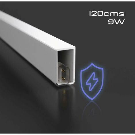 Luminaire linéaire hexagonal - 6500K - 120 cm - Blanc Froid