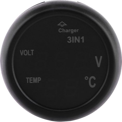 Zoternen USB-Autoladegerät mit doppelter digitaler Anzeige, Voltmeter, Thermometer, Zigarettenanzünder (Grün, Rot) (1/5)