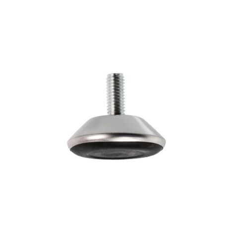 Set di 10 piedini regolabili per mobili, M8, diametro 40 mm, in metallo nero. Per divani, scrivanie e televisori. Design moderno e robusto. - Crezuo