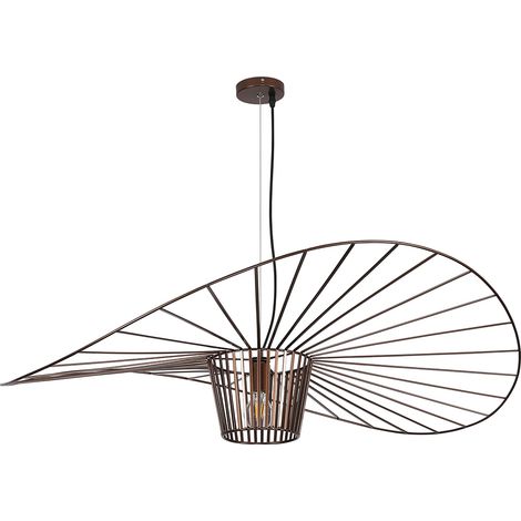 Lampadario - Lampada a Sospensione Design Pamela - 80cm - Vertical Marrone