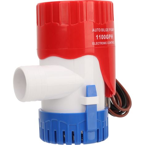 Pompe de cale automatique 1100 GPH sensible avec interrupteur électronique, silencieuse, pour étangs et piscines, 24 V (1/5)