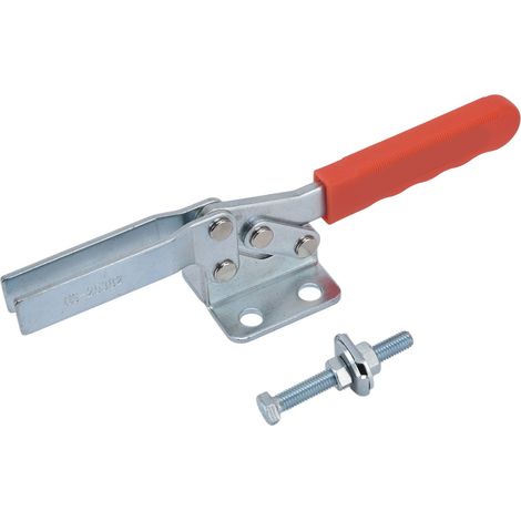 Bride de serrage rapide horizontale 280kg, force de maintien 80°, pince de fixation pour installation d'équipement (1/5)