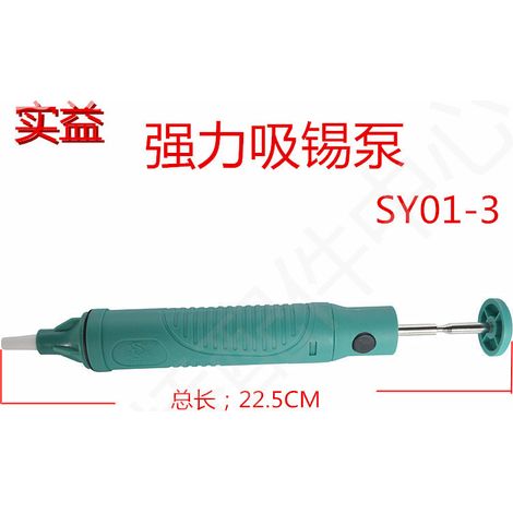 Powerful enlarged desoldering pump, extended desoldering gun, powerful manual desoldering pump, soldering iron, desoldering. (1/4)