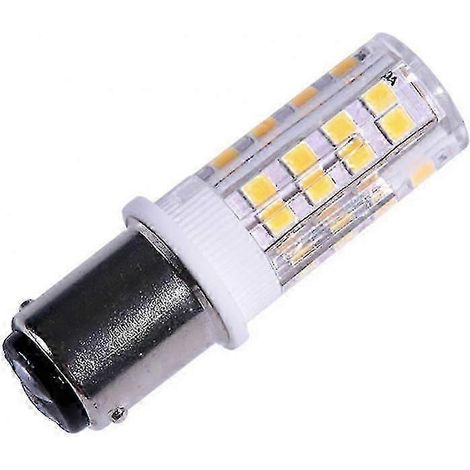Ampoule LED à double contact Ba15d SMD2835 220V 51 LED ultra-lumineuses pour machines à coudre Singer Pfaff Tw. (blanc) (1/5)