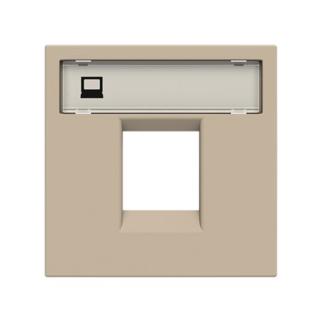Zenit Enjoliveur 2 Modules Pour Prise Rj45 Champagne 2CLA221810N1901 ABB N2218.1CV