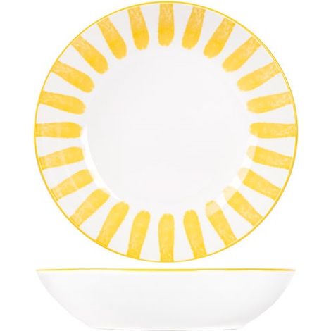 Cabana Assiette Creuse D20cm Jaune - Cosy Et Trendy Billiet