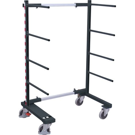 VARIOfit Tragarmwagen einseitig 540-1400mm breit Anthrazitgrau RAL 7016