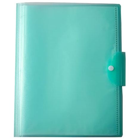 Organiseur de documents transparent, 20 pochettes, pour le bureau, l'école ou le classement personnel.-AquaForge