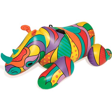 Bestway Aufblaskständiger Fashion Pop Rhino mehrfarbig 201x102 cm (1/2)