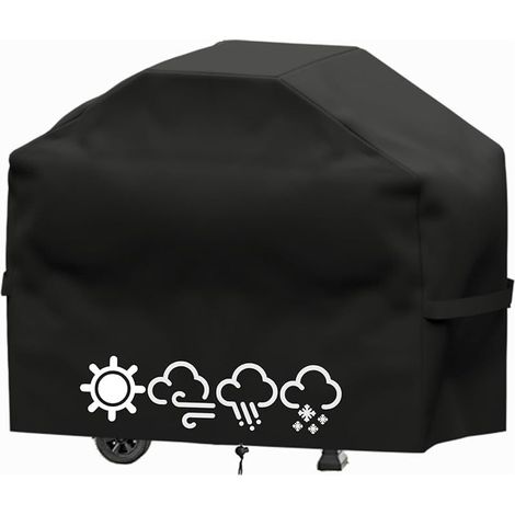 Housse Barbecue Exterieur,Housse Barbecue,Housse Plancha Exterieur,Bache Barbecue Exterieur,Couverture de Grill Anti-Vent/Anti-UV/Anti-l'eau/Anti-l'Humidité/Antipoussière (100X60X90 CM)