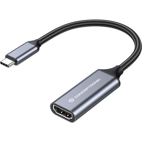 Conceptronic ABBY09G Adaptador gráfico USB 4096 x 2160 Pixeles Gris (1/2)