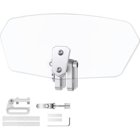 Motorrad-Windschutzscheiben-Clip-On-Windspoiler-Verlängerung Windabweiser für Motorräder - Transparent (1/5)
