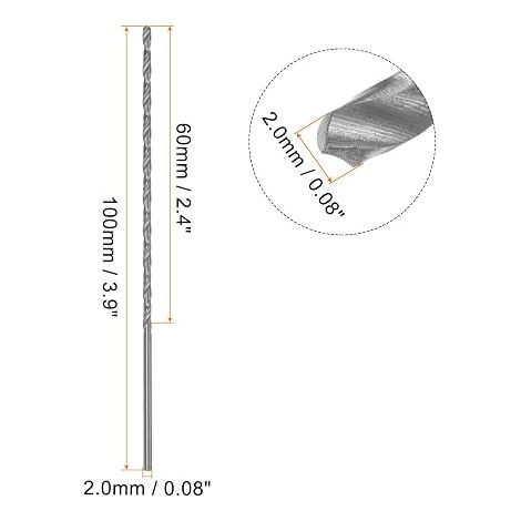 Twist Drill Bits 2 mm HSS (1/4)