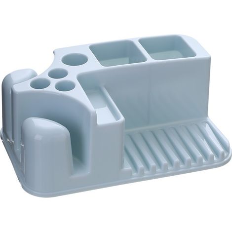 Blue Toothbrush Holder in Bathroom, Punch-Free Cup, Mouthwash Cup Holder, Toothbrush, Toothpaste Hol (1/5)