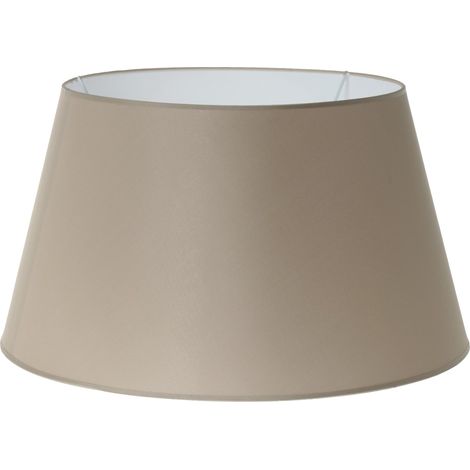 Grand abat jour conique marron clair 40 cm