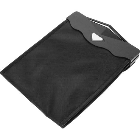 Hanging Car Trash Bag with LED Light Black Front Seat (1/5)