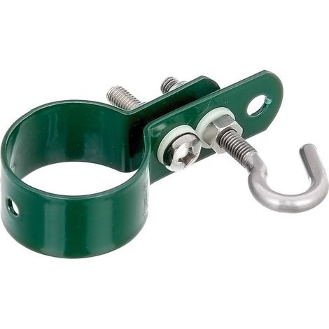 Alberts Schelle zur Befestigung von Geflechtspannstäben Ø 38 mm grün Metallzäune & Drahtzäune (1/3)