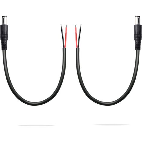 DC6330 DC 6.3mm x 3mm Power Cable for Bare Wire Male Open End Replacement AC Adapter 1m PC All-in-One 30cm (2 Pack) (1/5)