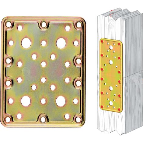 PIASTRA 776 DIRITTA ACCIAIO TROPIC 100X120 MM- ALDEGHI LUIGI SPA- 25,0 pz