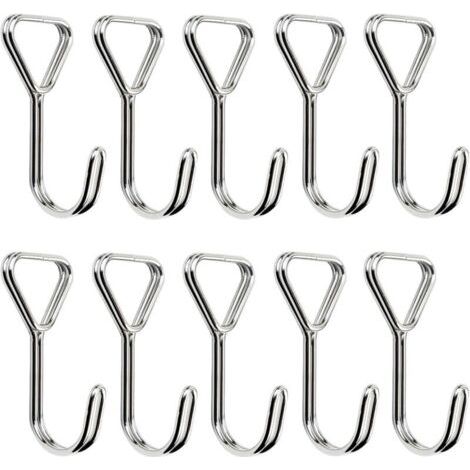 royaluxe-10 Pcs Crochets en Spirale, Tendeur Crochets Acier Inoxydable, Sandow Elastique Crochets, Tendeurs Elastique Crochets, pour Tentes, Vélos, Fixation De Bagages, Crochets De Fixation (1/4)
