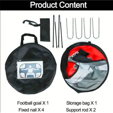 Filet de cible - Sportif - Portable - Noir - Fer - Pour adultes et adolescents (1/4)